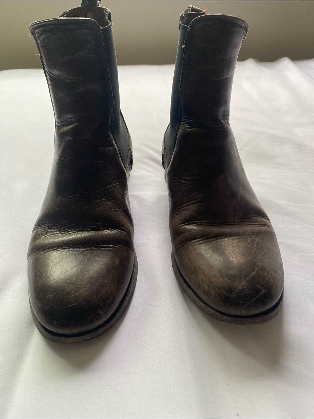 Frye Dark Brown Leather Chelsea Boots